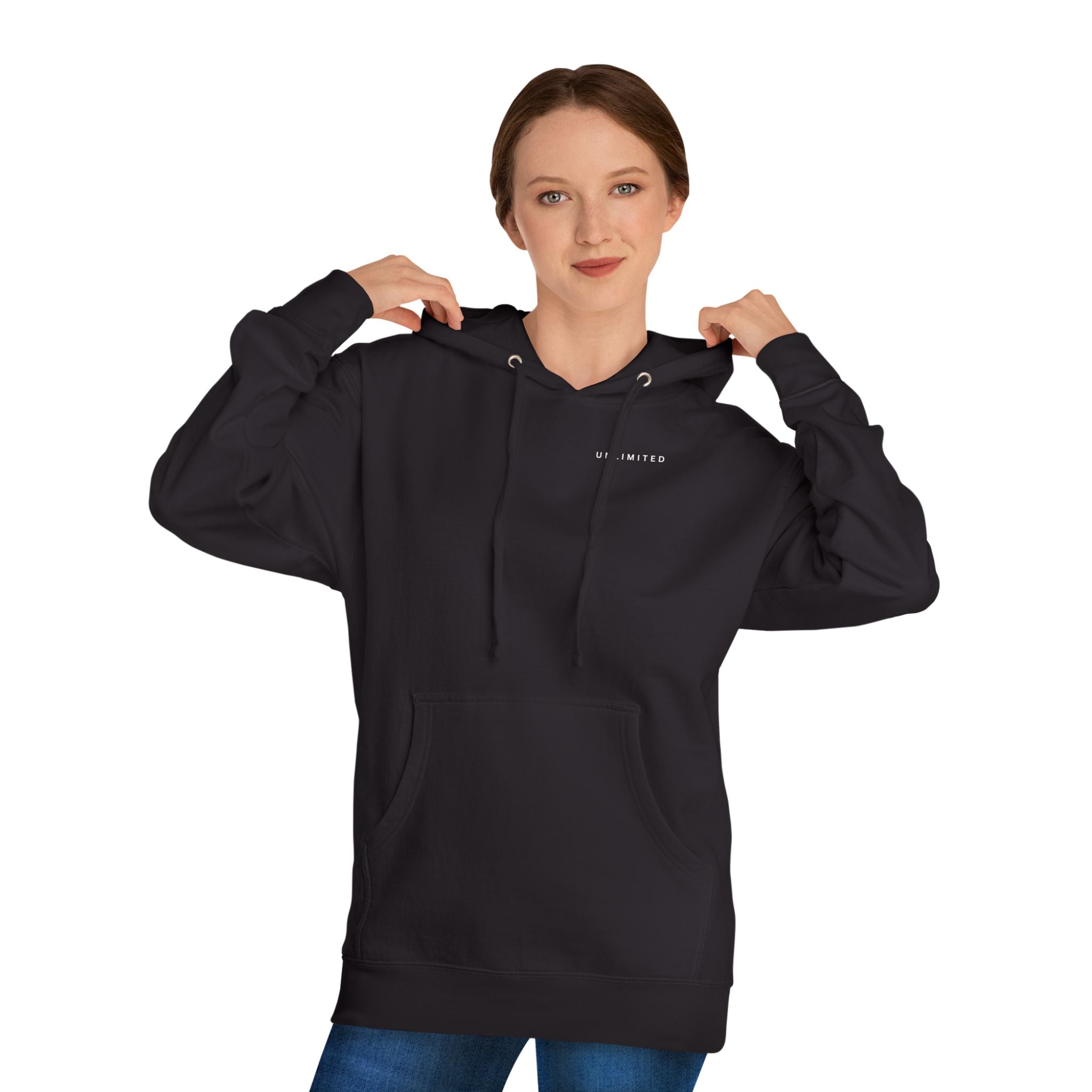 Hope of Life Hoodie — Minimal Text White Pullover