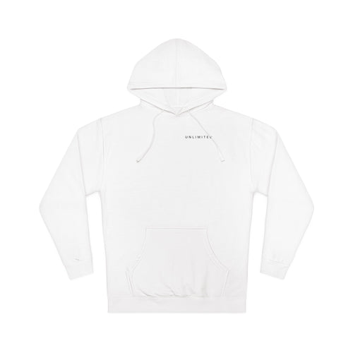 Hope of Life Hoodie — Minimal Text White Pullover