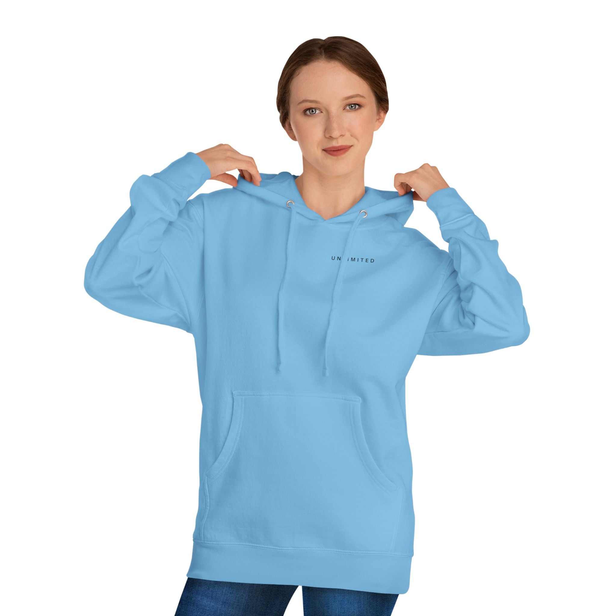 Hope of Life Hoodie — Minimal Text White Pullover
