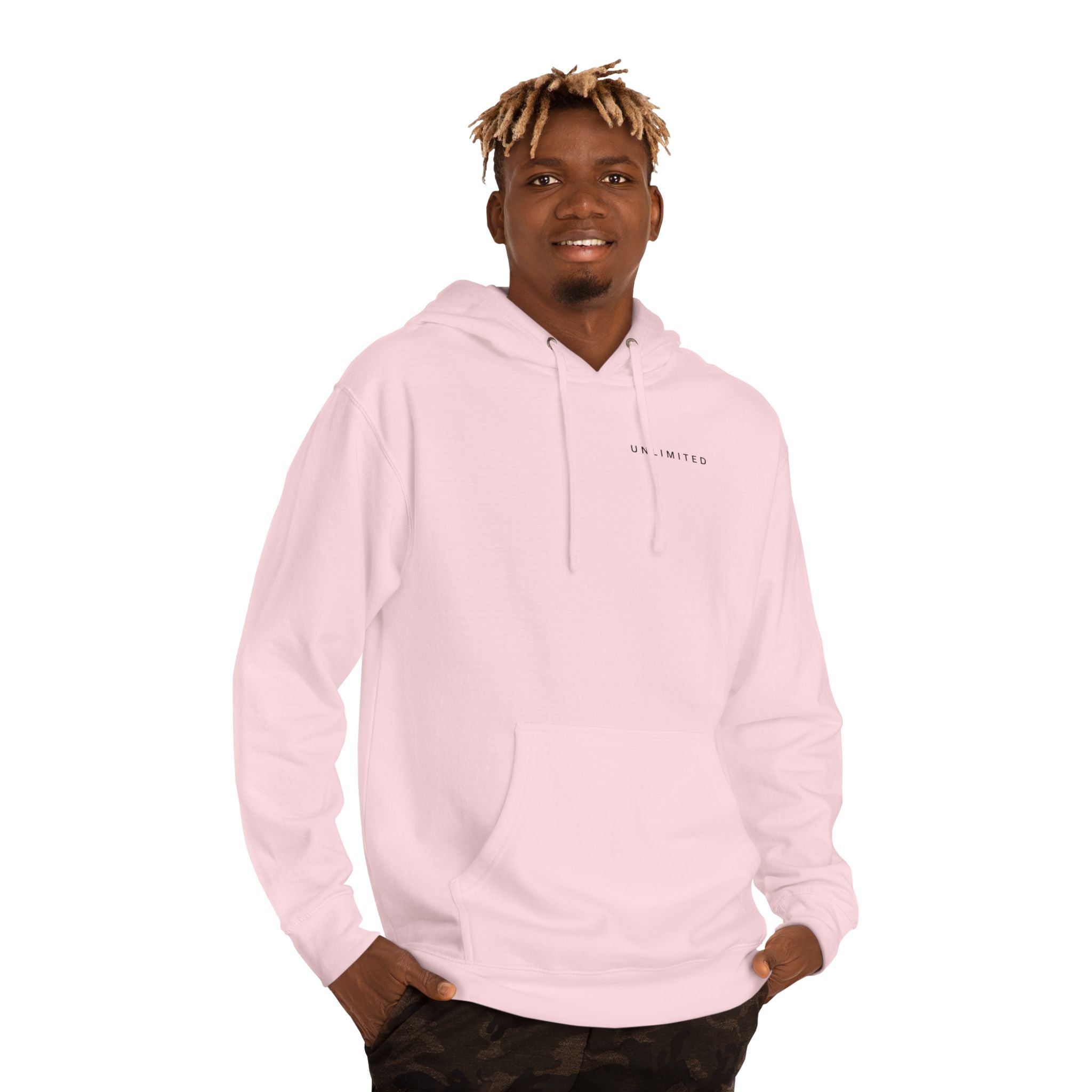 Hope of Life Hoodie — Minimal Text White Pullover
