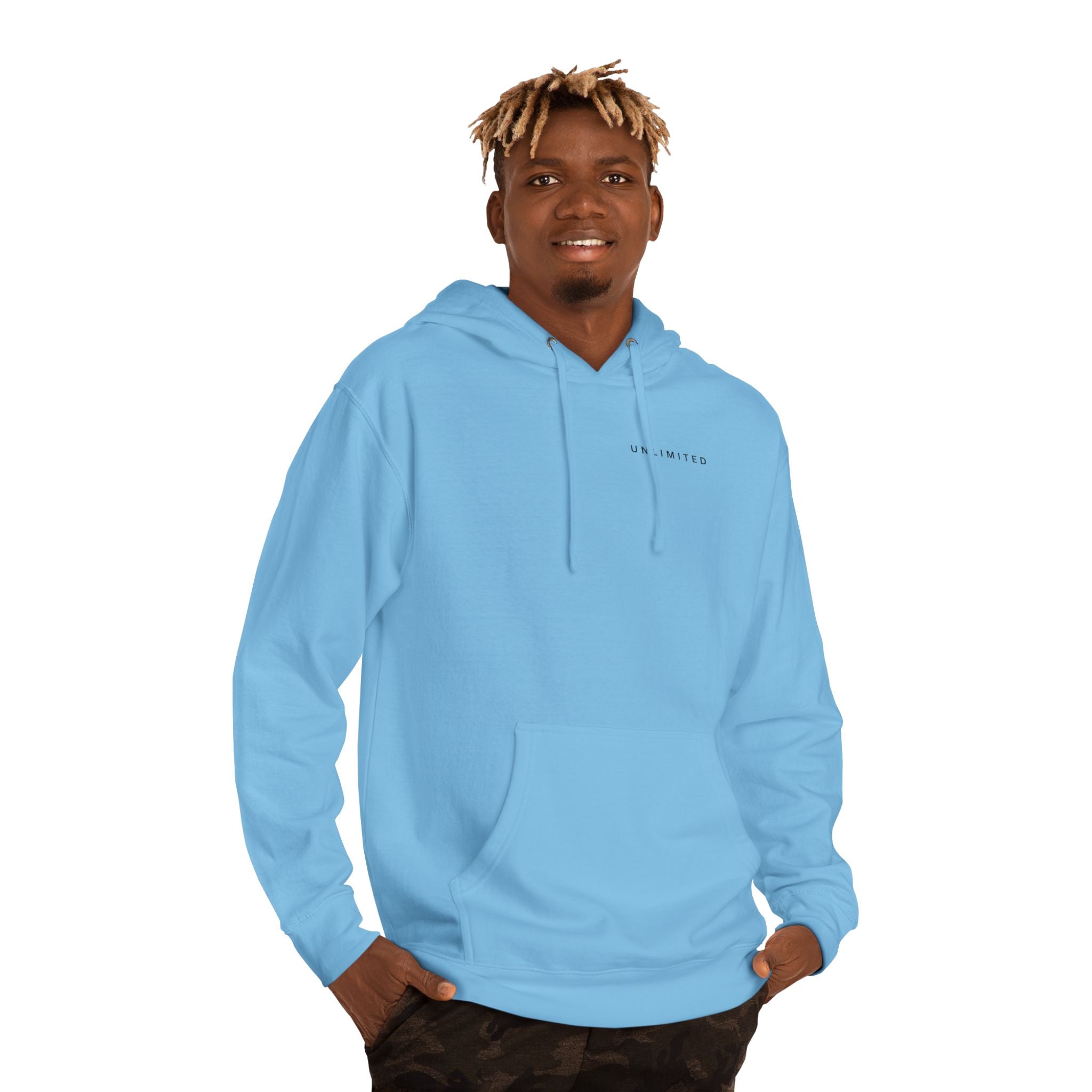Hope of Life Hoodie — Minimal Text White Pullover