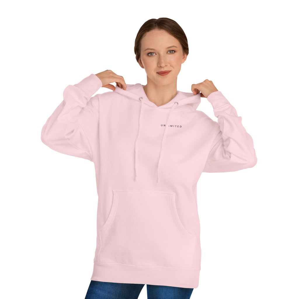Hope of Life Hoodie — Minimal Text White Pullover