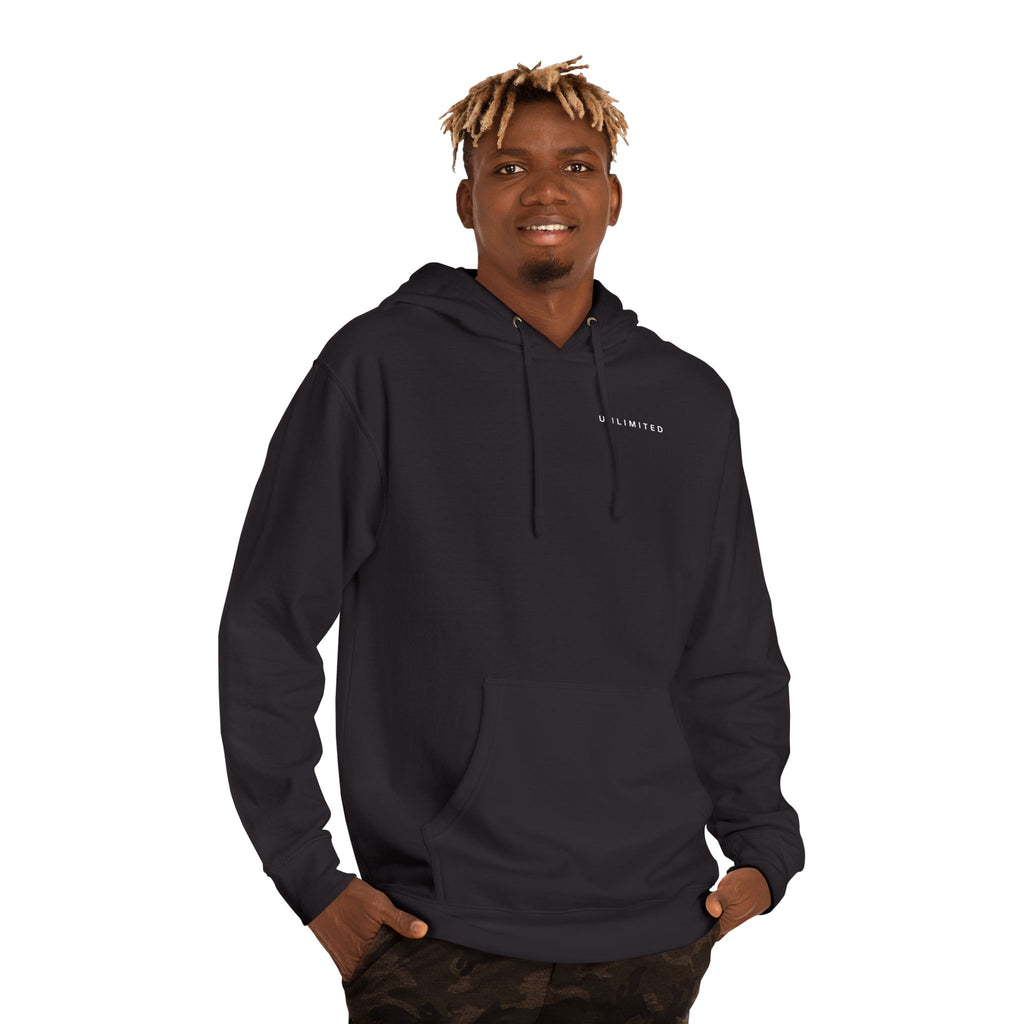 Hope of Life Hoodie — Minimal Text White Pullover